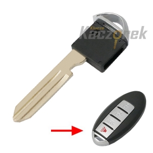 Nissan 013 - klucz surowy - Infiniti-Nissan